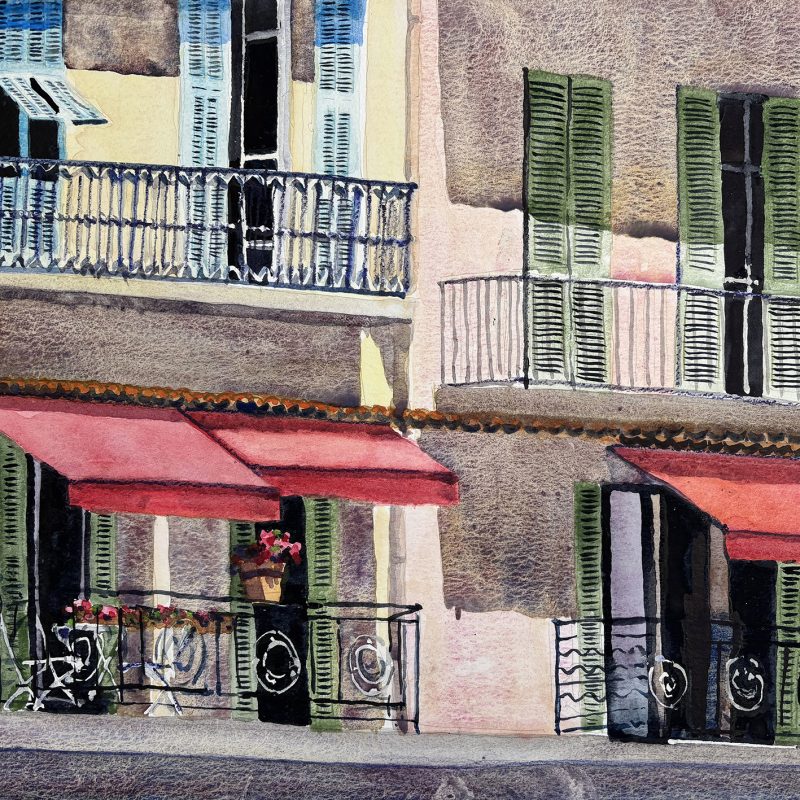 Red Awnings in Villefranche