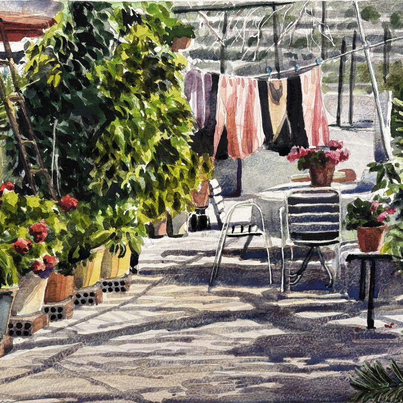 Waistlines in a yard