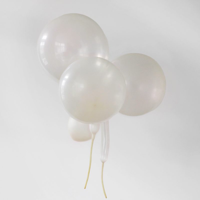 Misty photograph of balloons