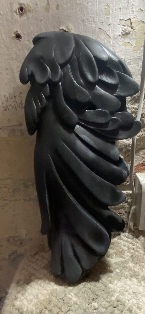 Black stone image in 3 dimensions, 