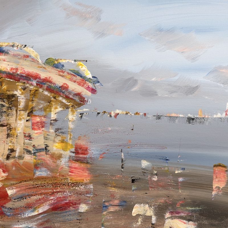 painting of the carousel on Brighton beach 