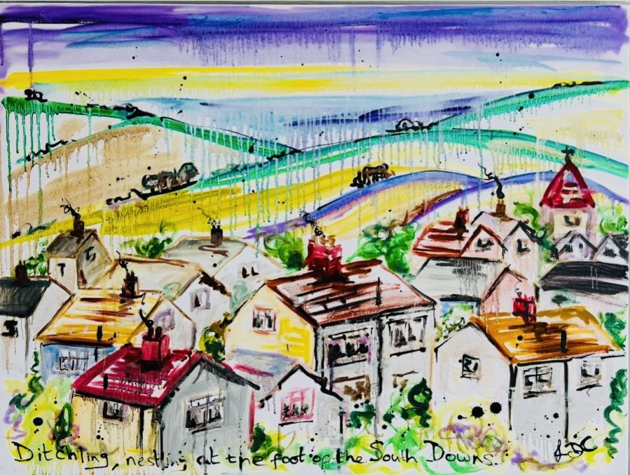 Oil on canvas. 60 x 80 cms ( plus frame)