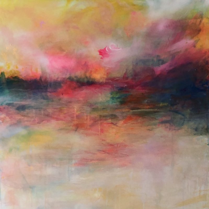 Colourful abstract sunset