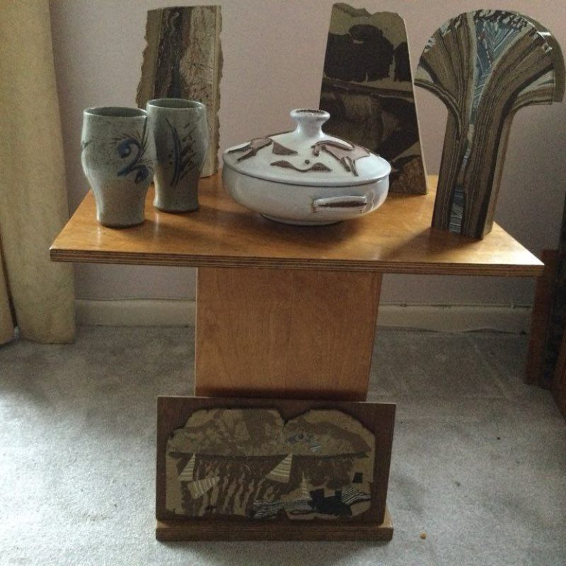 pottery, several pieces