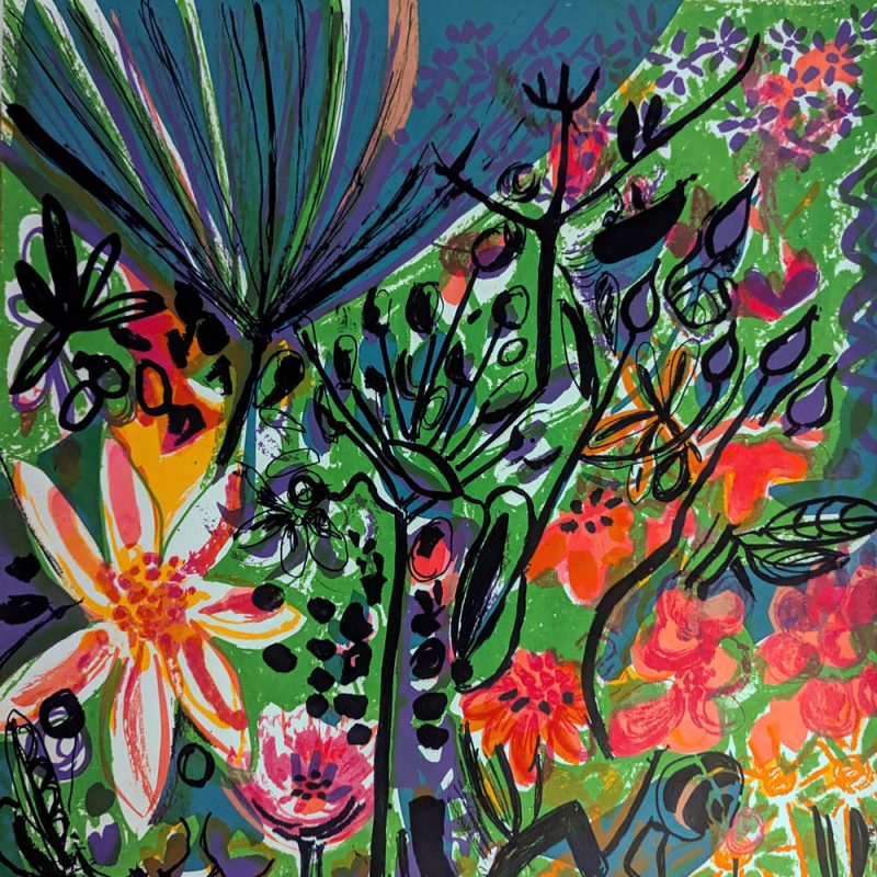 Brightly coloured florals