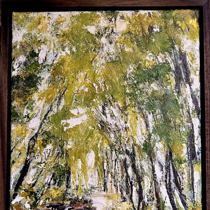 Painting of woodland Trees