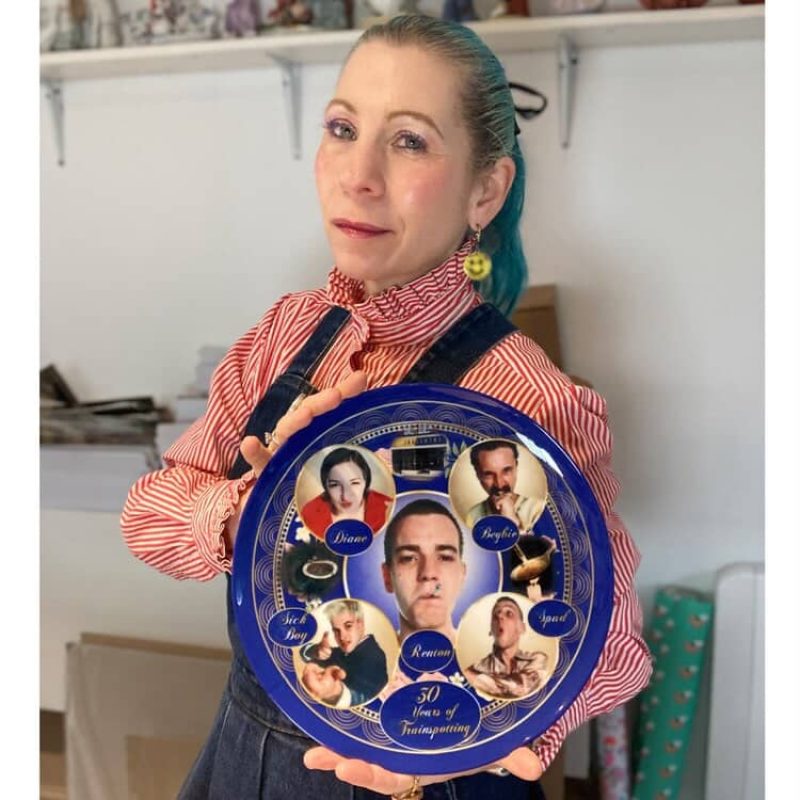 ‘30 Years Of Trainspotting’ commemorative plate. 