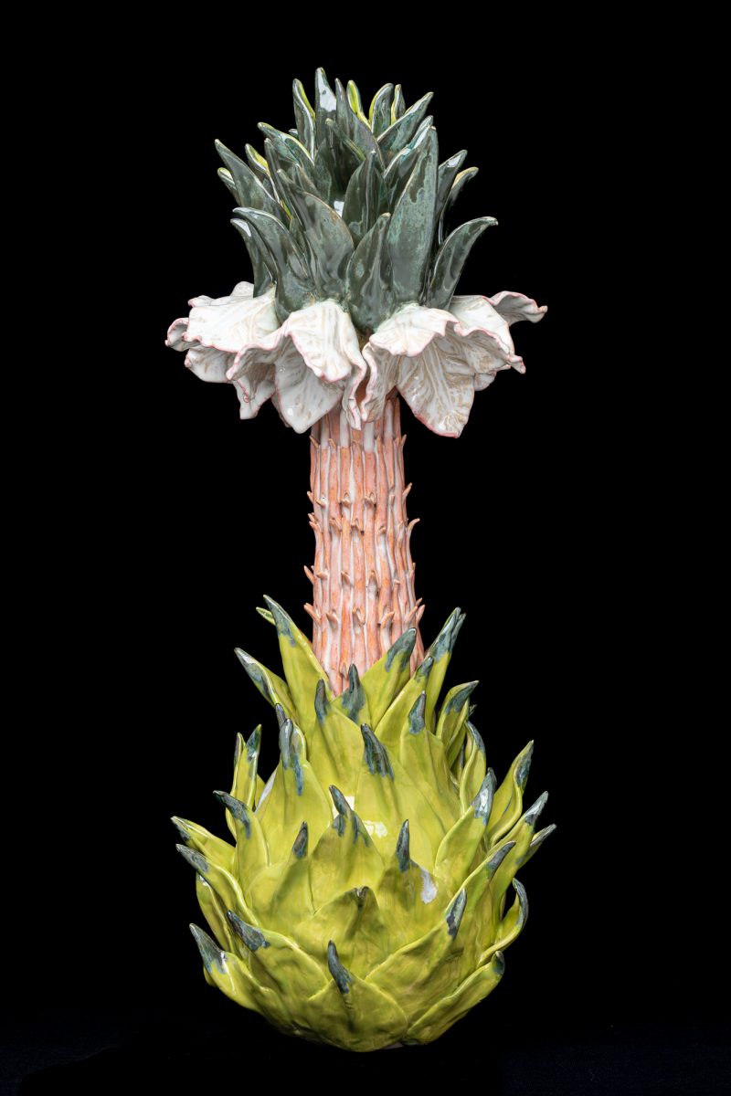 Thrown and modelled in stoneware