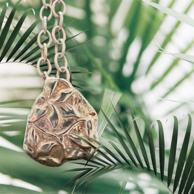 Nature inspired silver necklace