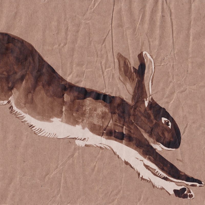 Painting of a rabbit