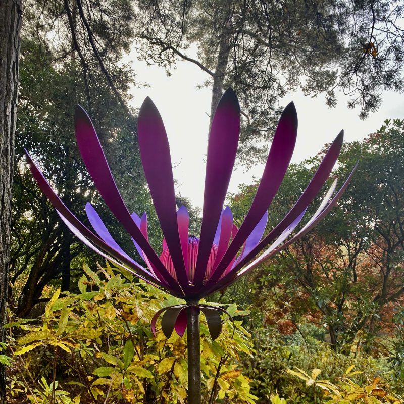 Pink/Blue oversized flower form 